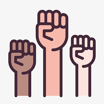 拳头扁平化素材_拳头扁平化图片元素-觅元素