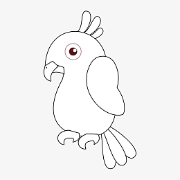 鹦鹉简笔画