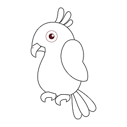 鹦鹉简笔画
