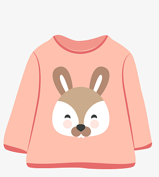 粉色宝宝上衣素材图