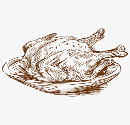 烤鸭pngpng咖啡pngpng手绘田园pngpng速写卢浮宫pngaipng矢量手绘素描