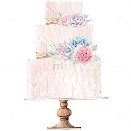 卡通手绘庆典蛋糕