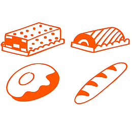 手绘蛋糕糕点免抠png