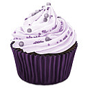 紫色的蛋糕蛋糕cupcakes-icons