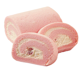 粉色小清新樱花蛋糕卷免扣系列