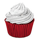 红色的蛋糕蛋糕cupcakes-icons
