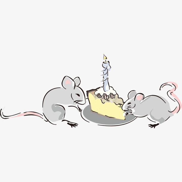 老鼠吃蛋糕样式
