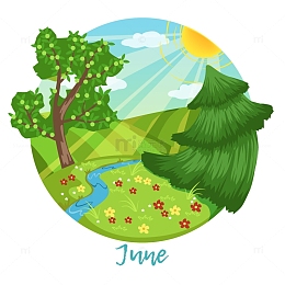 花落时节阳光明媚一年四季风景变