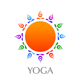 瑜伽太阳logo模型设计