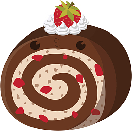 亲亲表情巧克力瑞士卷