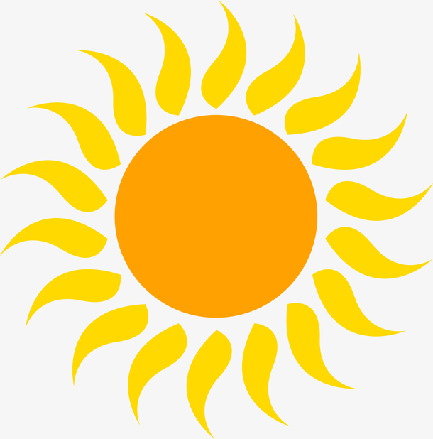太阳图标矢量图