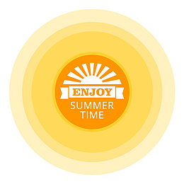 矢量快乐夏日