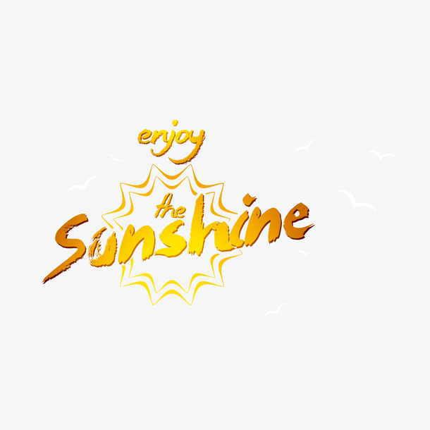 sunshine字体转换图片