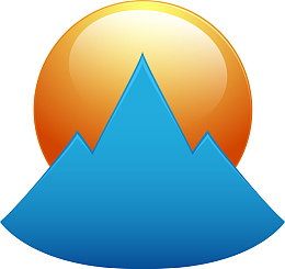 山脉与太阳素材图