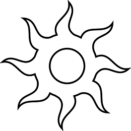 手绘的太阳
