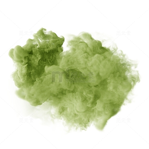 绿色唯美装饰烟雾设计图