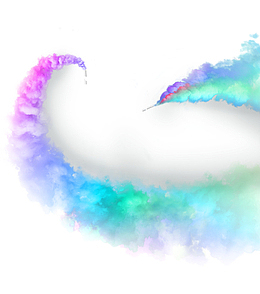 彩色梦幻云霄烟雾背景