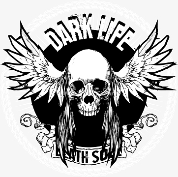 飞翔翅膀的骷髅头