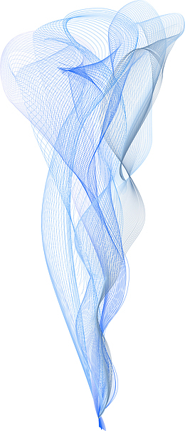 蓝色矢量梦幻烟雾素材图