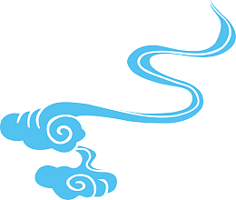 矢量蓝色朦胧烟雾图