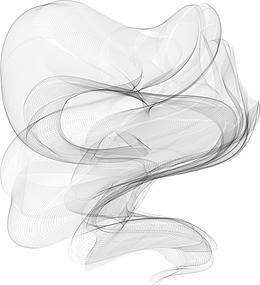 黑色水墨朦胧烟雾图