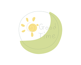 早上好英文字母图案太阳