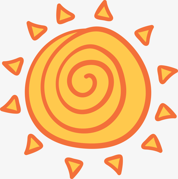 可爱太阳阳光装饰图案