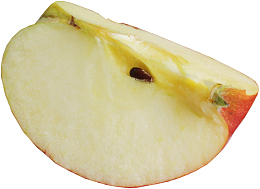 切开的苹果果肉