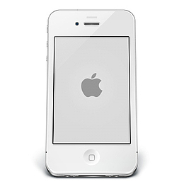 白色的苹果iPhone4-icons