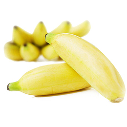 黄色小清新淘宝小米蕉水果免抠产