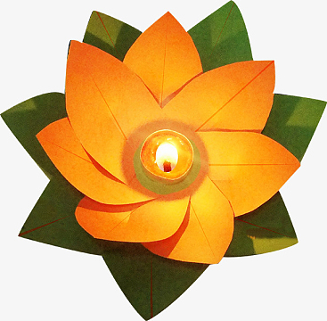 中元节莲花灯祭祀祈福海报装饰