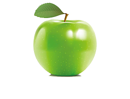光滑青苹果