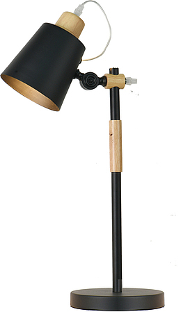 实物黑色简约台灯