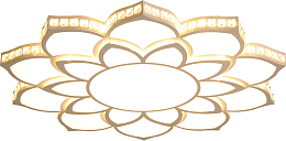 实物莲花形状吸顶灯吊灯