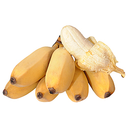 一串黄色小清新淘宝小米蕉水果免