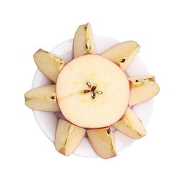 产品实物果肉饱满水晶富士