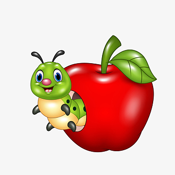 矢量卡通红色苹果素材_矢量卡通红色苹果图片元素-觅元素