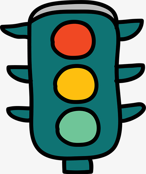 卡通交通灯