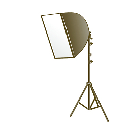 卡通方形打光灯