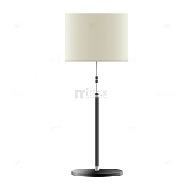 手绘卡通家具落地灯矢量素材