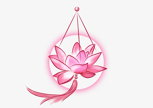 中元节莲花灯节日装饰