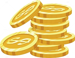 飘落的金币金币标志