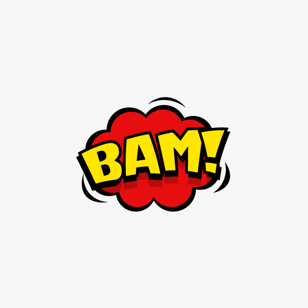 卡通爆炸英文图案