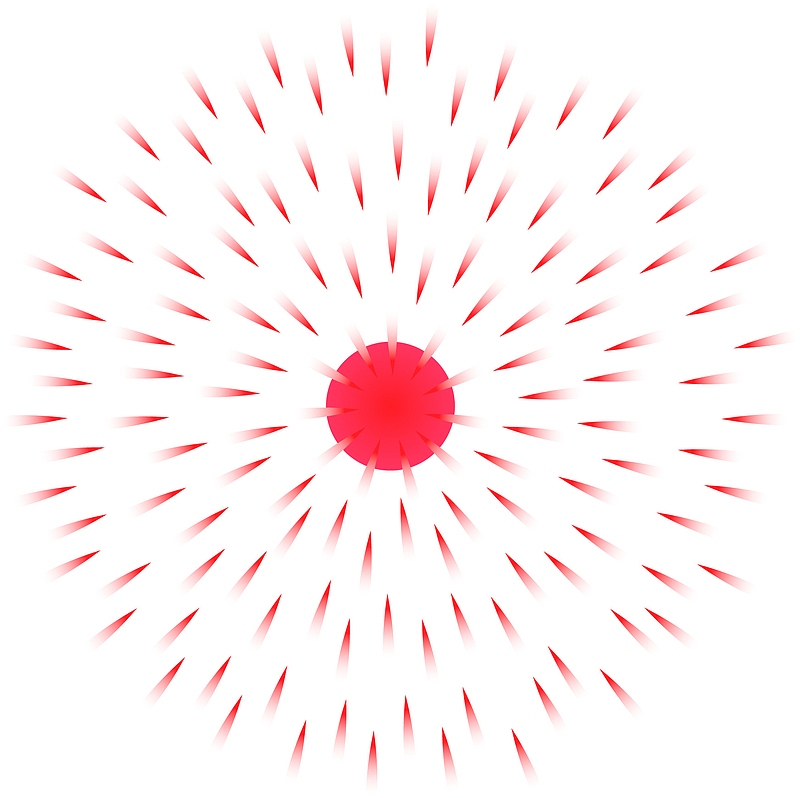 红色爆炸粒子矢量图