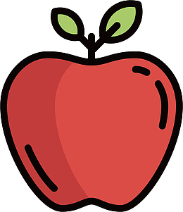 红色苹果设计图标