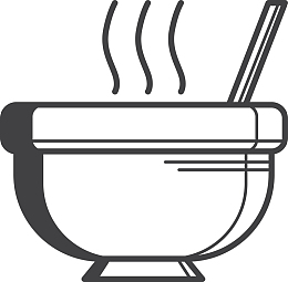 冒着烟气的食物素材图