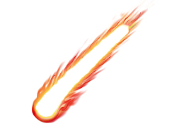 创意红色流星火焰