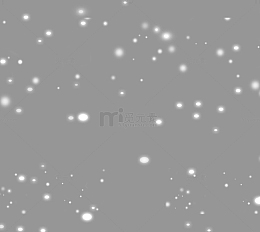 漂浮浪漫不规则雪花装饰