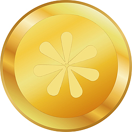 收藏店铺送金币扁平化金币