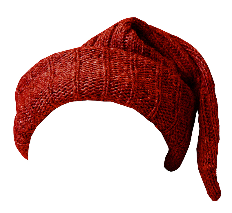 漂浮冬天创意红帽子